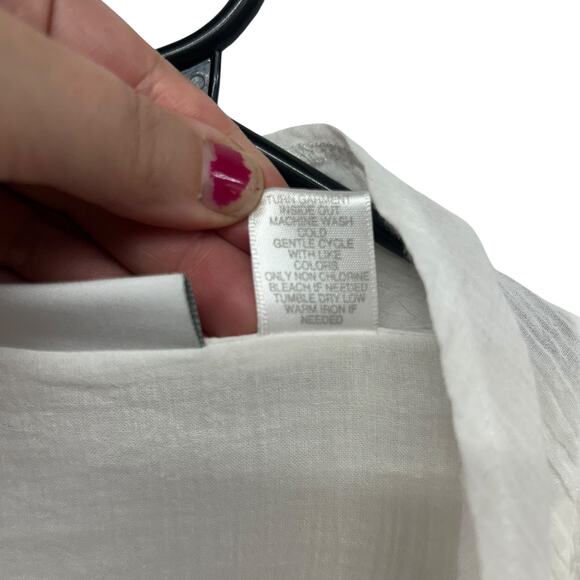 Cottagecore Embroidered Open Front Cardigan‎ Tantrums White Cotton XL - Picture 6 of 6